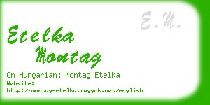 etelka montag business card
